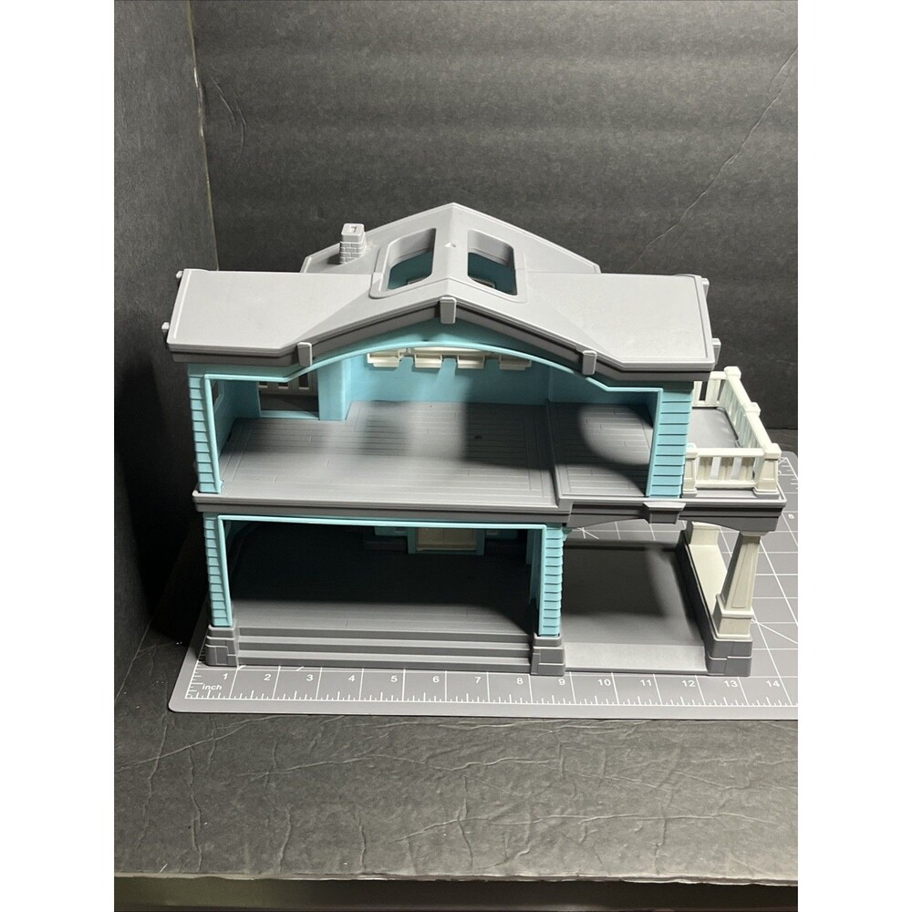 Green Toys Doll House PlaySet Blue =Just The House - Picture 4 of 8